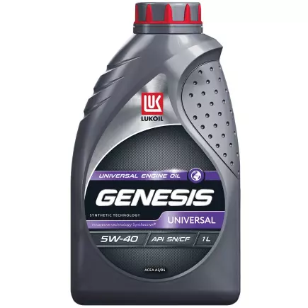 Масло моторное ЛУКОЙЛ GENESIS UNIVERSAL SAE 5W-40 API SN 1л. Масло моторное ЛУКОЙЛ GENESIS UNIVERSAL SAE 5W-40 API SN 1л.