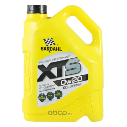 Масло моторное BARDAHL XTS 0W20 SN PLUS 100% синт (5L) Масло моторное BARDAHL XTS 0W20 SN PLUS 100% синт (5L)