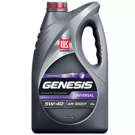 Масло моторное ЛУКОЙЛ GENESIS UNIVERSAL SAE 5W-40 API SN 4л. Масло моторное ЛУКОЙЛ GENESIS UNIVERSAL SAE 5W-40 API SN 4л.