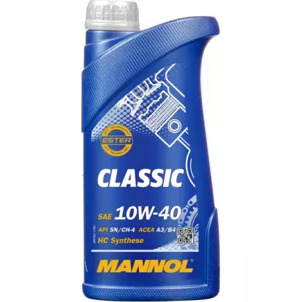 Масло моторное MANNOL Classic 10w40 SN//CН-4 1л синтет. Масло моторное MANNOL Classic 10w40 SN//CН-4 1л синтет.