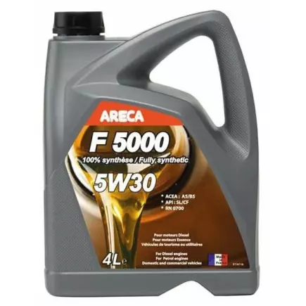 Масло моторное ARECA F 5000 5W30 (4 л) SL/CF Масло моторное ARECA F 5000 5W30 (4 л) SL/CF